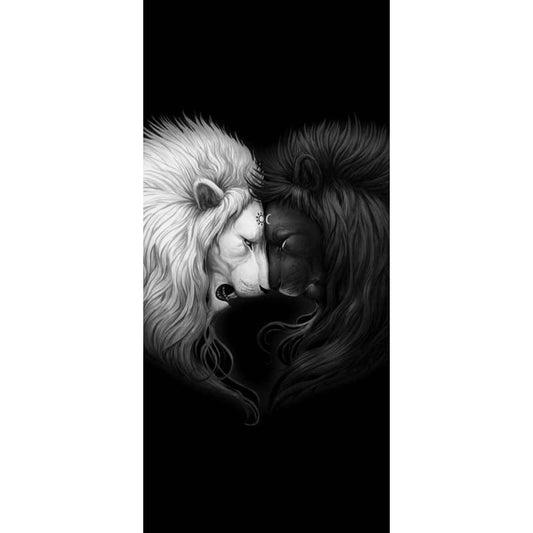 Sun And Moon Lions- Full Drill Diamond Painting - Special